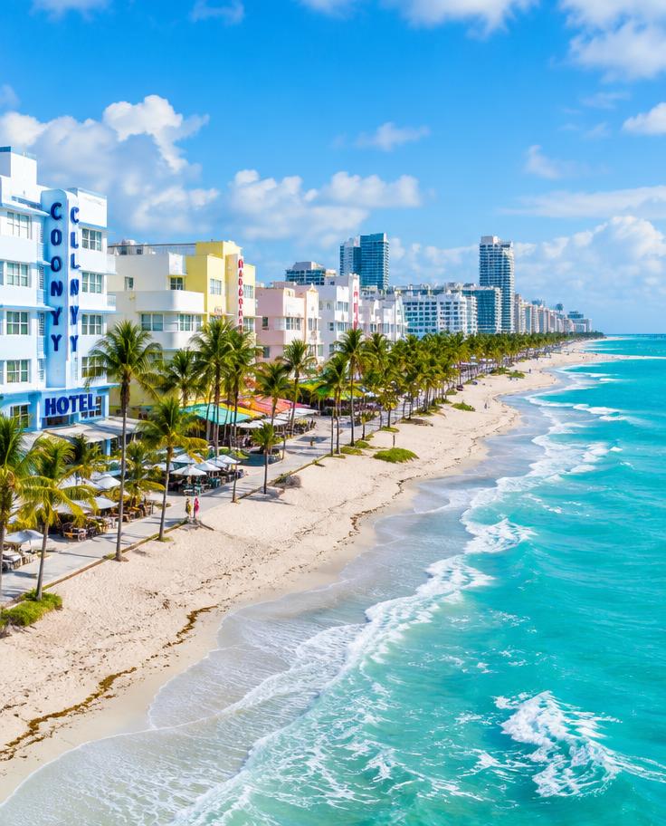 Miami skyline and landmarks