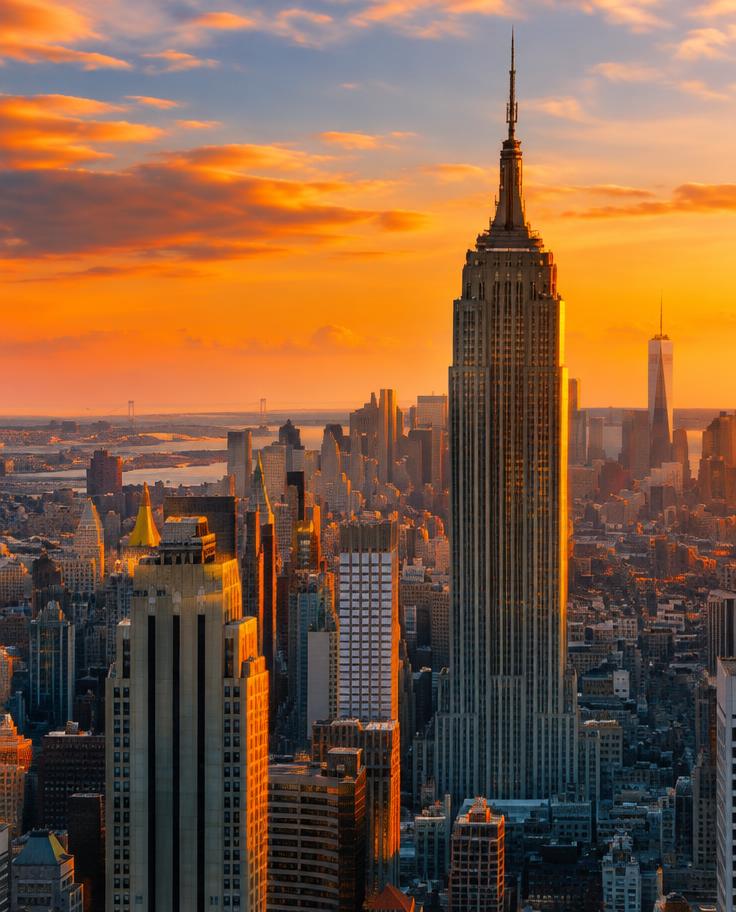 New York skyline and landmarks